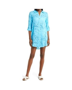 Lilly Pulitzer Natalie Cover-Up Dress - Blue