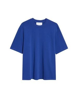 Ami Paris Ami De Coeur Cotton T-Shirt - Blue