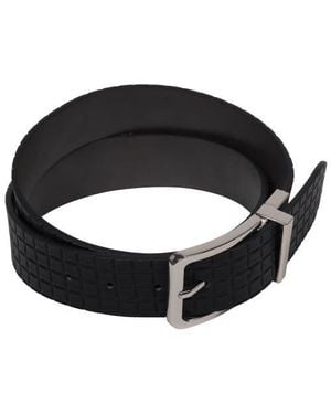 Element Textured Pu Reversible Belt With Polished Buckle - Black
