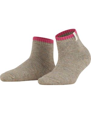 FALKE Cozy Plush Alpaca Wool Short Socks - Brown