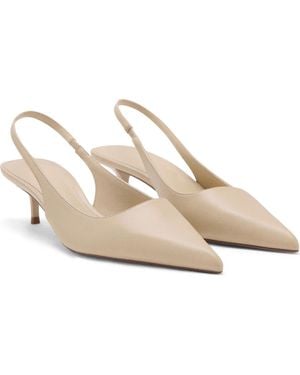 Mango Tom Slingback Pointed Toe Pump - White