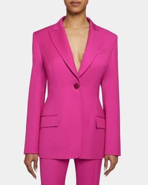 Santorelli Nelli Long Single Button Jacket - Pink