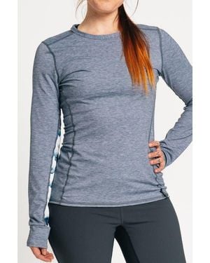 Alpine Fit Rendezvous Ridge Long Sleeve Curvy Fit - Blue