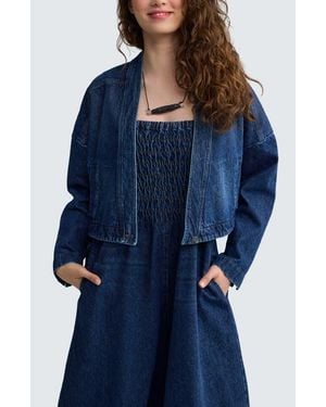 Luukaa Tatum Structured Denim Jacket - Blue