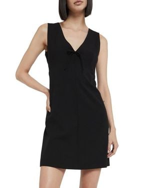 Ottod'Ame Short Dress With Bow - Black