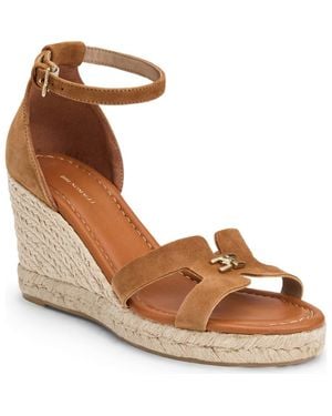 Bruno Magli Dina Ankle Strap Wedge Sandal - Brown