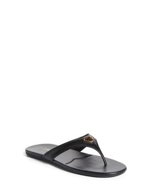 Prada Logo Flip Flop - White