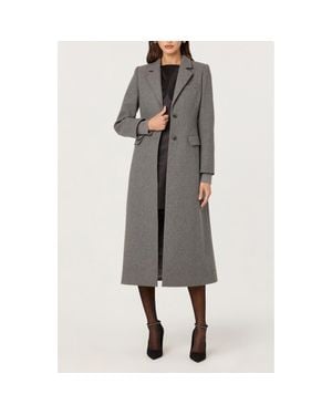 Astr Melisse Longline Coat - Gray