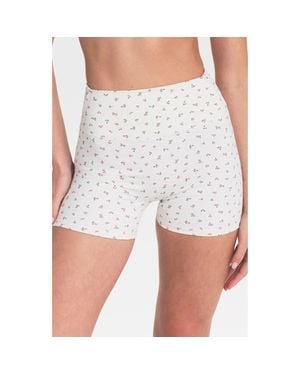 NikeSKIMS Matte Floral High Waist Shorts - White