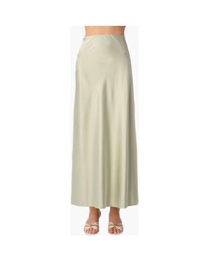 Cami NYC Aviva Stretch Silk Maxi Skirt - Natural