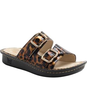 Alegria By Pg Lite Verah Hoity Toity Slide Sandal - Brown