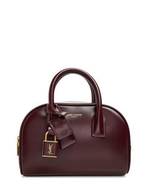 Saint Laurent Mini Sac De Jour Boston Satchel - Purple