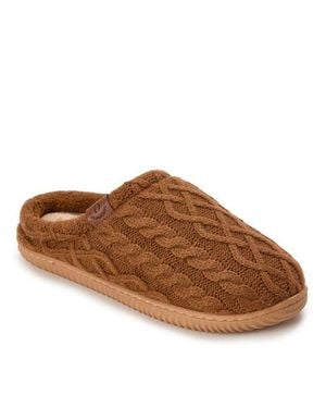 Dearfoams Case Casual Clog Slippers - Brown