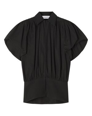 Lanvin Cotton Popelin Top - Black