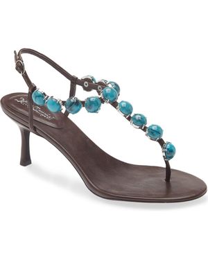 Jeffrey Campbell Embellished Sandal - Metallic