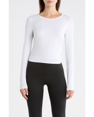 Travis Mathew Celestia Long Sleeve Performance T-Shirt - White