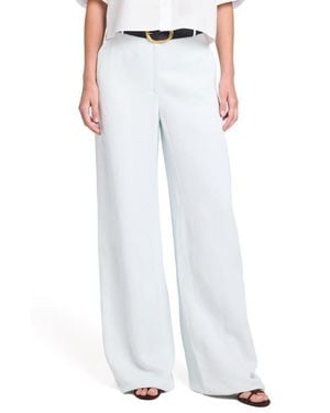 Twp Dylan Coated Wide Leg Pants - White