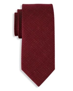Michael Kors Big & Tall Micro Dot Tie - Red