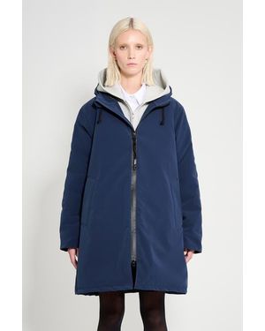 Stutterheim Mosebacke Matte Winter Coat - Blue