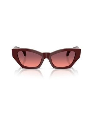 Versace 53Mm Cat Eye Sunglasses - Red