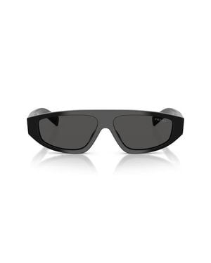 Prada 58Mm Irregular Sunglasses - Black