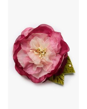 Helena Simon The Camellia Floral Brooch - Pink