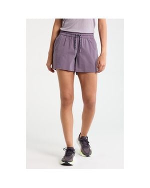 Smartwool Merino Wool Blend Drawstring Shorts - Purple