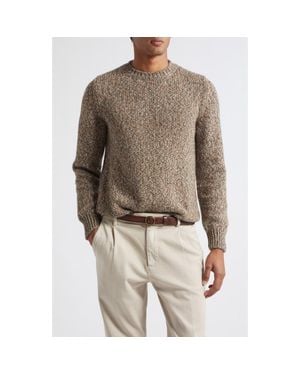 Eleventy Marled Cashmere Sweater - Brown