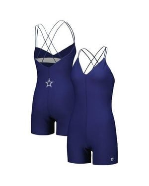 KADYLUXE Dallas Cowboys Diana V-Neck Romper - Blue