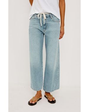 Rails Angeleno Drawstring Crop Wide Leg Jeans - Blue