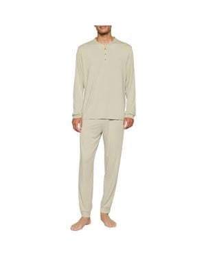 Eberjey Henry Jersey Pajamas - Natural