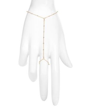 SET & STONES Austen Hand Chain - White