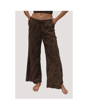 Stone Fox Koda Cover-Up Drawstring Pants - Brown