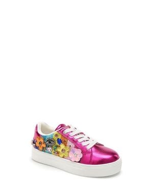 Kurt Geiger Kids' Mini Laney Tutti Frutti Sneaker - Pink