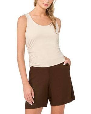 Halogen® Ruched Compression Tank - White