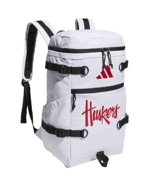adidas Nebraska Huskers Collegiate Vista Backpack - White