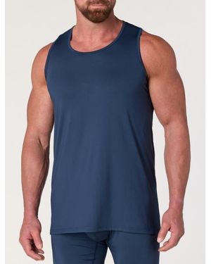 Harbor Bay by DXL Big & Tall Cooling Performance Tank - Blue