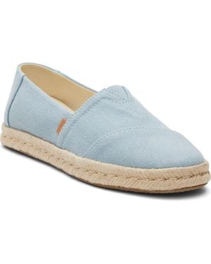 TOMS Alpargata Rope 2.0 Slip On Shoes - Blue