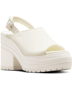 Converse Gender Inclusive Chuck 70 De Luxe Heel Slingback Sandal - White