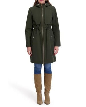 Kensie Hooded Coat - Green
