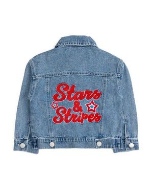 Sweet Wink Stars And Stripes Patch Jacket - Blue