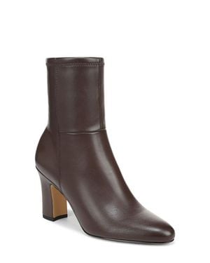 Franco Sarto Flexa Jael Demi Block Heel Bootie - Brown