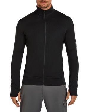 Icebreaker Merino 260 Quantum Long Sleeve Zip Jacket - Black
