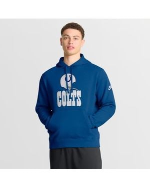 Nike Indianapolis Colts Best Season Rewind Club Pullover Hoodie - Blue