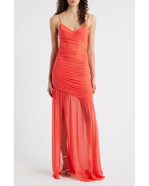 Black Halo Kristen Shirred Gown