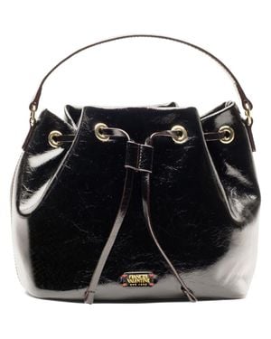 Frances Valentine Medium Minnie Leather Bucket Bag - Black