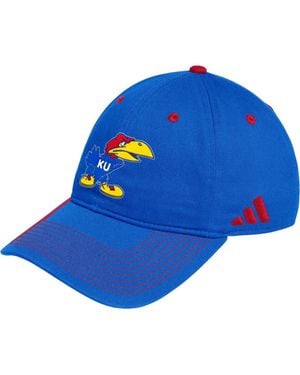 adidas Kansas Jayhawks Slouch Adjustable Hat - Blue