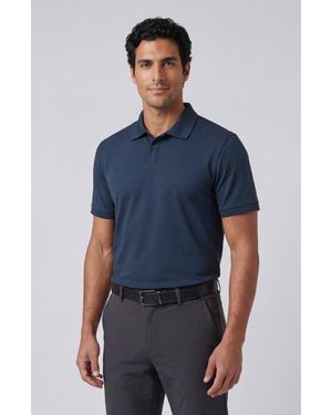 Jack Archer Clubhouse Pique Polo - Blue