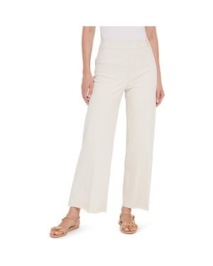 Lyssé Ntials Erin High Waist Ankle Wide Leg Denim Jeans - White