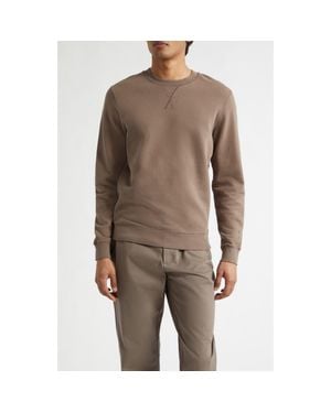 Sunspel French Terry Sweatshirt - Brown